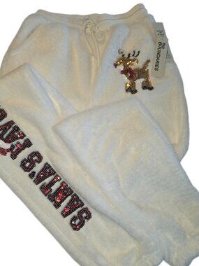 Santas Favorite Rudolph the Red Nosed Reindeer Fluffy PJ Pants Sz XXS Teen Xmas